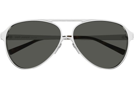 Sunčane naočale Saint Laurent SL734 002 Pilotski Srebrni