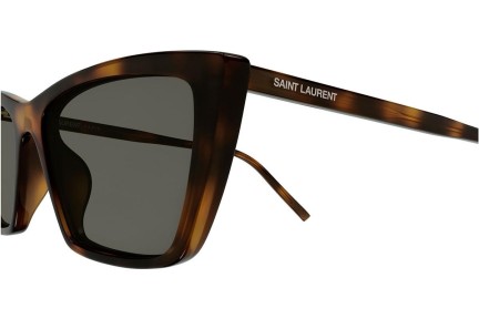 Sunčane naočale Saint Laurent SL737MICATHIN 003 Cat Eye Havana