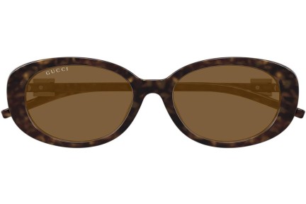 Sunčane naočale Gucci GG1684SA 004 Ovalni Havana