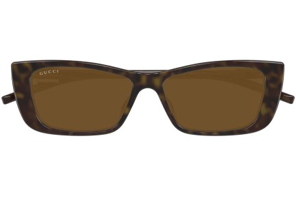 Sunčane naočale Gucci GG1681S 004 Cat Eye Havana