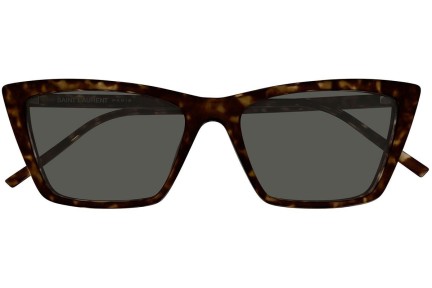 Sunčane naočale Saint Laurent SL737MICATHIN 002 Cat Eye Havana