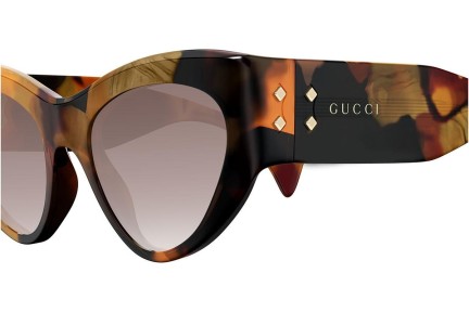 Sunčane naočale Gucci GG1704S 002 Cat Eye Havana