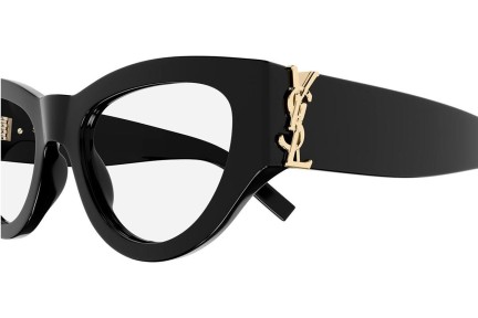 Naočale Saint Laurent SLM94OPT 001 Cat Eye Crni