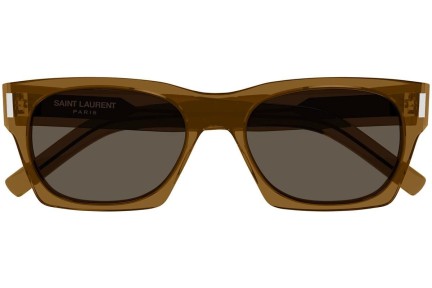 Sunčane naočale Saint Laurent SL402 022 Kvadratni Smeđi