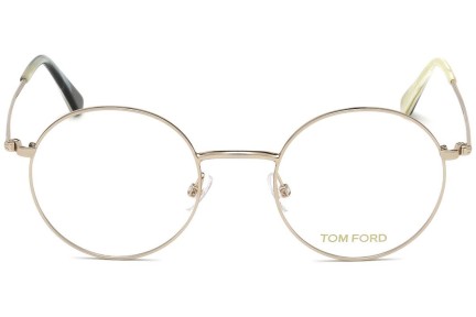 Naočale Tom Ford FT5503 028 Okrugao Zlatni