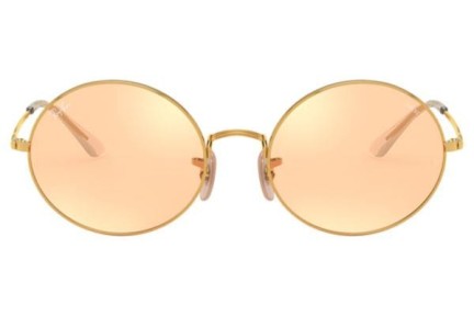 Sunčane naočale Ray-Ban Oval RB1970 001/B4 Okrugao Zlatni