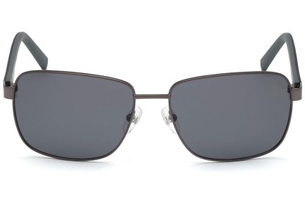 Sunčane naočale Timberland TB9196 08D Polarized Kvadratni Srebrni