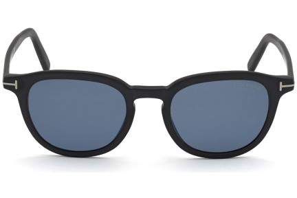 Sunčane naočale Tom Ford FT0816 02V Polarized Okrugao Crni