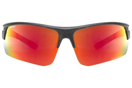 Sunčane naočale uvex sportstyle ocean P Black Mat S3 Polarized Pravokutan Crni