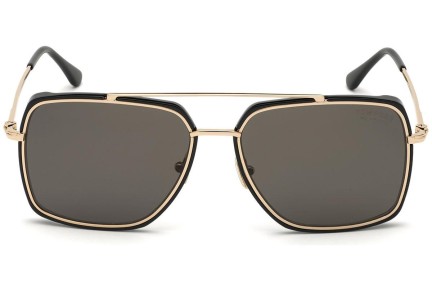 Sunčane naočale Tom Ford FT0750 01D Polarized Pilotski Crni