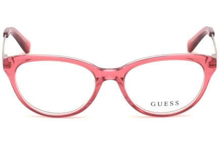 Naočale Guess GU9185 072 Cat Eye Ružičasti