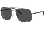 Sunčane naočale Ray-Ban Chromance Collection RB3699 004/K8 Polarized Kvadratni Srebrni