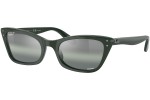 Sunčane naočale Ray-Ban Lady Burbank Chromance Collection RB2299 6659G4 Polarized Cat Eye Zeleni