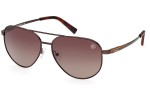 Sunčane naočale Timberland TB9304 48H Polarized Pilotski Smeđi