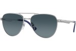 Sunčane naočale Persol PO1003S 518/S3 Polarized Pilotski Srebrni