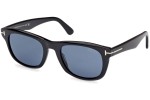 Sunčane naočale Tom Ford Kendel FT1076 01M Polarized Kvadratni Crni