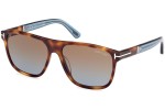 Sunčane naočale Tom Ford Frances FT1081 53F Kvadratni Havana