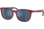 Sunčane naočale Ray-Ban Junior RJ9079S 716055 Kvadratni Crveni