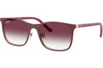 Sunčane naočale Ray-Ban Junior RJ9551S 296/8H Kvadratni Crveni