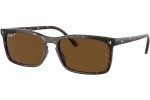 Sunčane naočale Ray-Ban RB4435 902/57 Polarized Pravokutan Havana