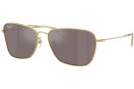 Sunčane naočale Ray-Ban Caravan Reverse RBR0102S 001/LB Polarized Pravokutan Zlatni