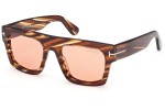 Sunčane naočale Tom Ford Fausto FT0711 53E Flat Top Havana