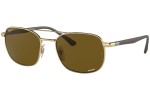 Sunčane naočale Ray-Ban Chromance Collection RB3670CH 001/AN Polarized Kvadratni Zlatni