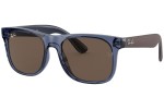 Sunčane naočale Ray-Ban Junior Junior Justin RJ9069S 706873 Kvadratni Plavi