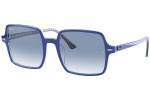 Sunčane naočale Ray-Ban Square II RB1973 13193F Oversize Plavi