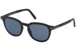 Sunčane naočale Tom Ford FT0816 02V Polarized Okrugao Crni